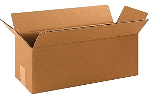 Partners Brand P1666 Long Corrugated Boxes, 16"L x 6"W x 6"H, Kraft (Pack of 25)