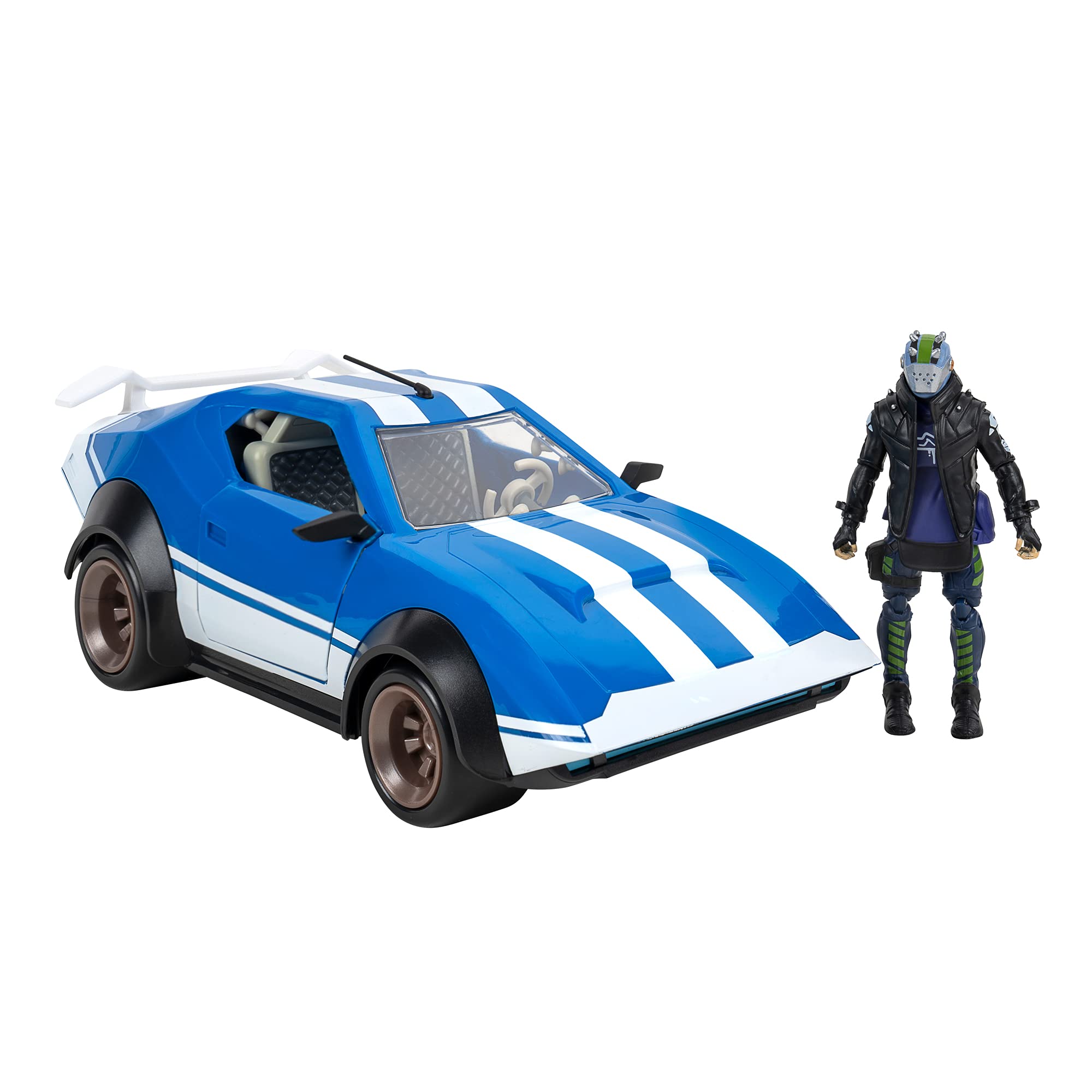 Fortnite Joy Ride Whiplash Vehicle (Blue & White), Vehicle with 4-inch Articulated X-Lord Figure