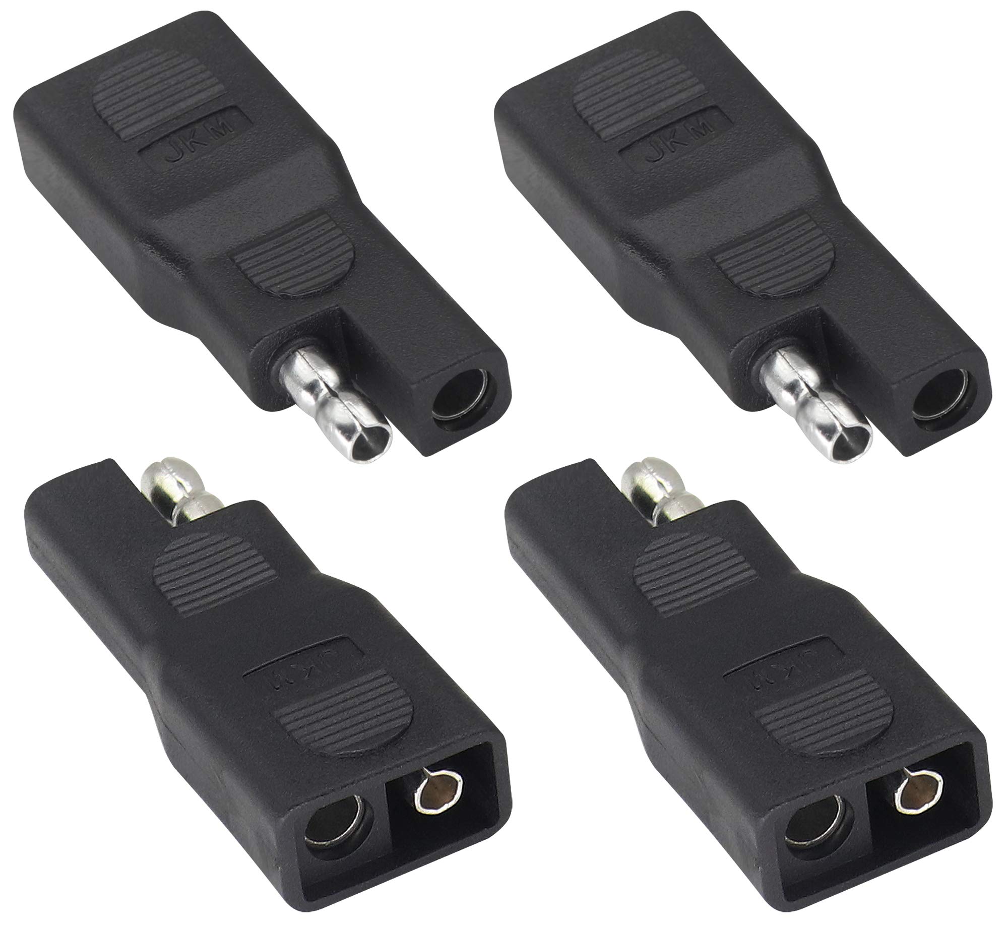 zdyCGTime SAE to SAE Polarity Reverse Adapter,2Pin SAE Connector extension,Solar Panel Power SAE Male to female Plug Adapter Connectors,For Quick Disconnect Extension Cable.(4Pack)