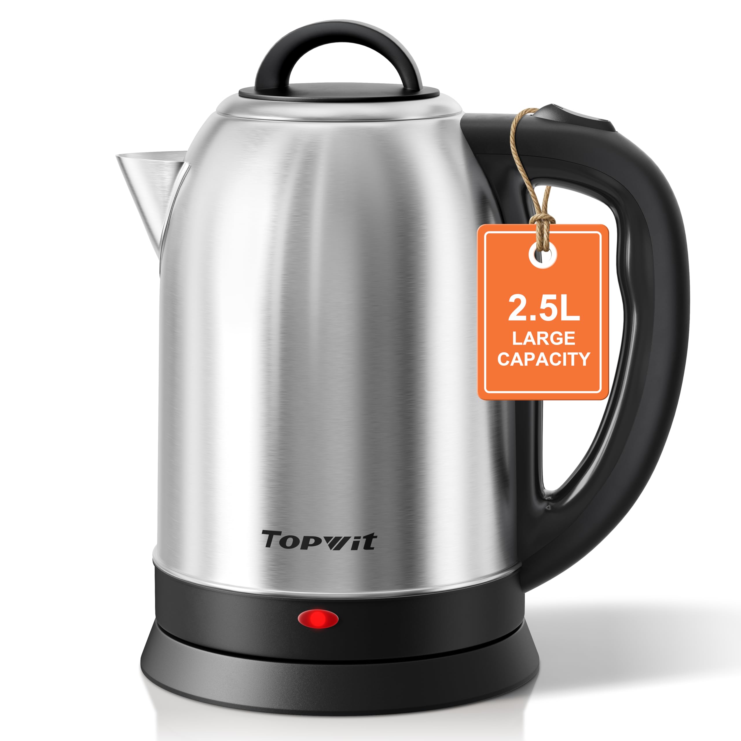 Photo 1 of ***MISSING BOTTOM***
Topwit 2.5L Large Electric Kettle, BPA Free Stainless Steel Water Boiler & Heater, Fast Boil Electric Tea Kettle, Hot Water Kettle Electric with Auto Shut-Off & Boil-Dry Protection for Family