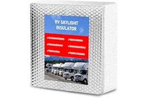 1 Pack RV Skylight Insulator 14"x14"x3", RV Vent Insulator, RV Skylight Cover with Reflective Surface, Waterproof RV Insulati
