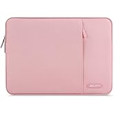 MOSISO Laptop Case 14 inch, 14 inch Laptop Sleeve Compatible with HP Lenovo Dell ASUS Acer, HP Stream, Dell Latitude, Lenovo IdeaPad, Polyester Vertical Computer Sleeve Bag with Pocket, Pink