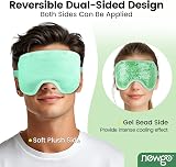 NEWGO Cooling Eye Mask Gel Cold Therapy For Puffy Eyes Migraine Green view 4