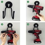 Pmsanzay 2 Pack Power Drill Organizer Holder Magnetic Tool Rack Garage Storage view 4