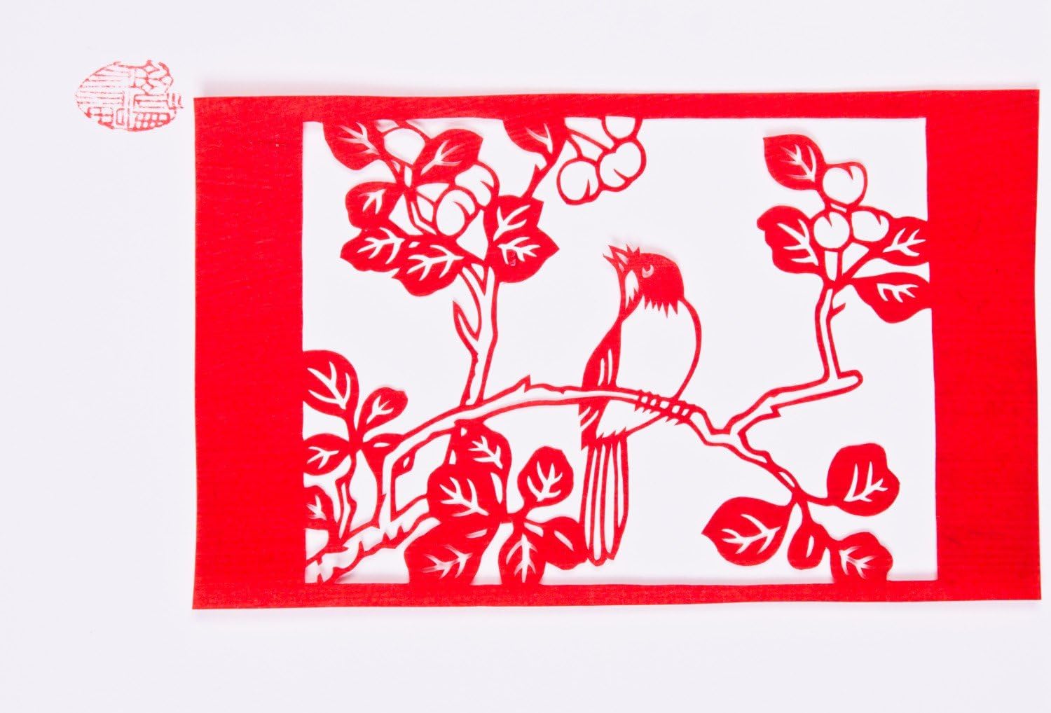 Amazon Com Traditional Paper Cut Out Art Song Bird Chinese Paper Cutting Art Home And Office Decoration Art Furniture Decor