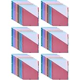 Mr. Pen- Binder Dividers with Pockets and Tabs, 48 Pack | Elemental, 3 Ring Binder Dividers with Tabs and Pockets on Both Sides