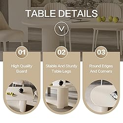 Guyii Dining Table Set with 4 Chairs, Modern