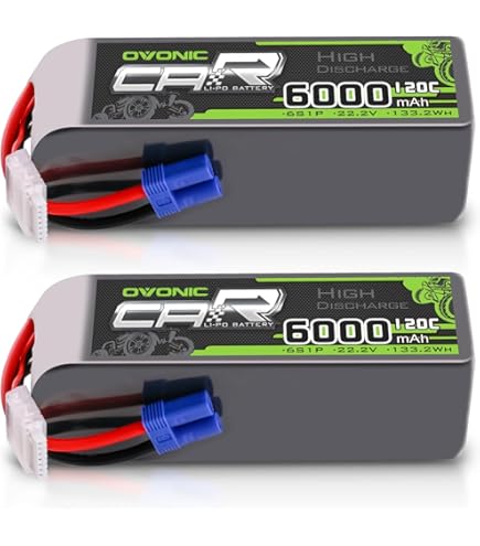 thumbnail: Zeee 6S Lipo Accu 22.2V 2200mAh - XT60 Connector Voor RC Auto's & Drones (2 Pack)