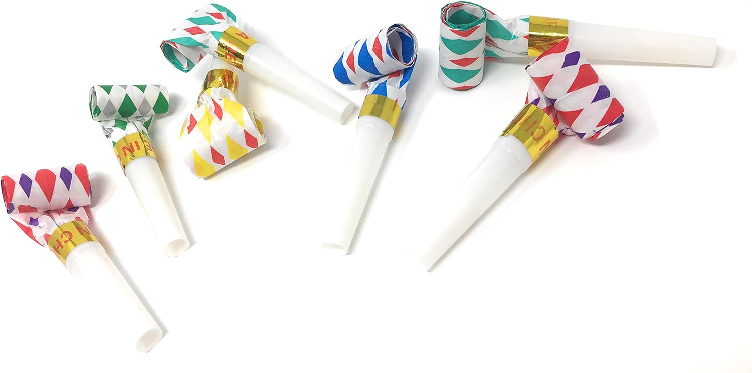 Bulk Toys Party Pack of 36 Noisemakers, Birthday Party Favors, Noisemakers, Perfect Goody Bag Stuffers for Your Birthday Party: Home & Kitchen