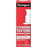 Neutrogena Stubborn Texture Resurfacing Serum With 10% Niacinamide & 4% Neoglucosamine designed for Acne-Prone, Improves Uneven Skin Tone & Refines Texture, Fragrance-Free, 1 fl. oz