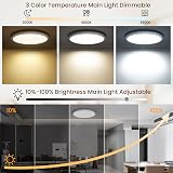 ONEWAY LED Ceiling Light 24W 2400lm Dimmable 1800K Night Light 3000-6500K view 2