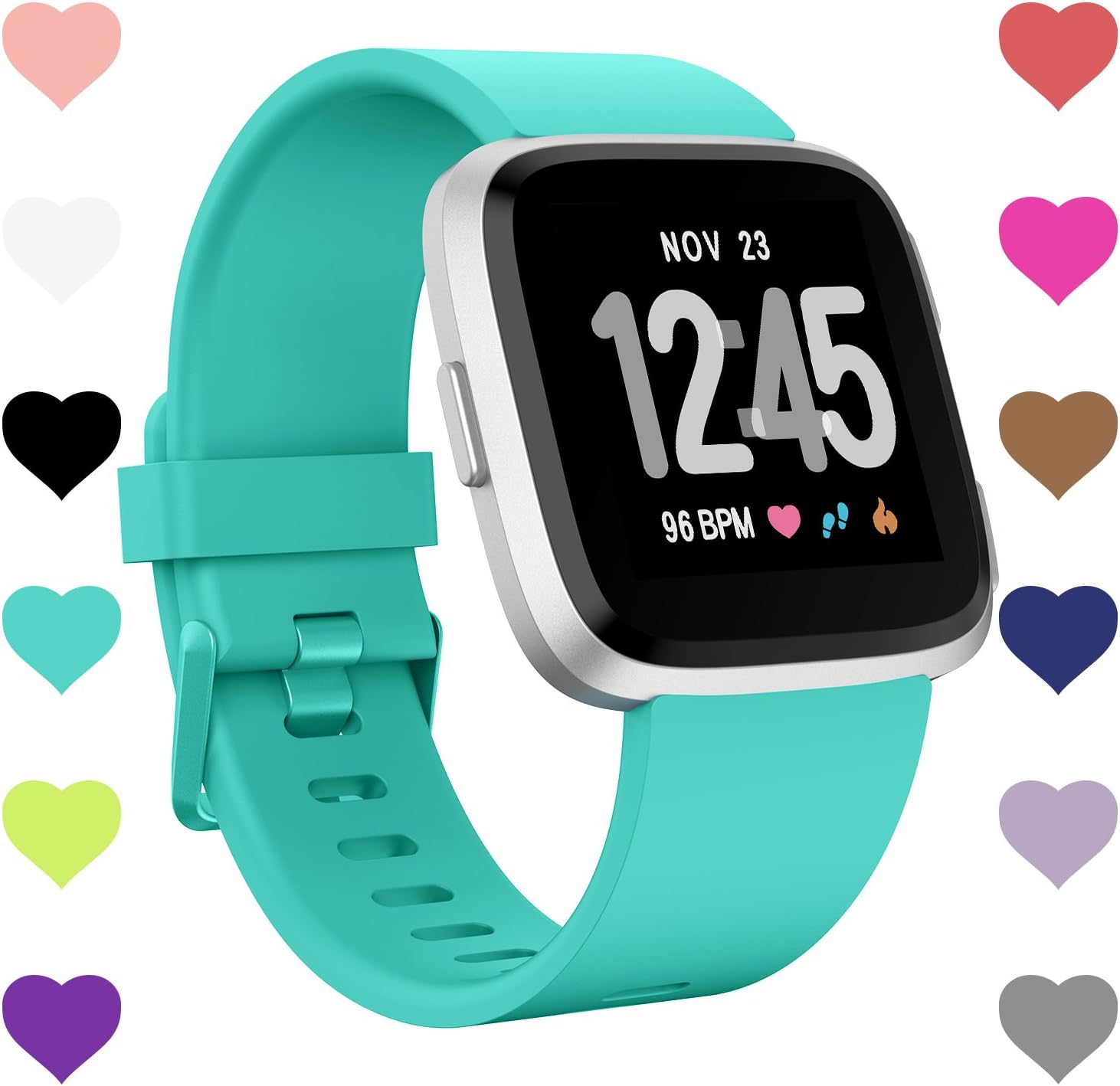 HUMENN for Fitbit Versa Bands, Replacement Classic Accessory Band for Fitbit Versa Smartwatch