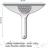 Inhouse Stick+Store Bathroom Squeegee British Made Streak-Free Flexible Blade view 8
