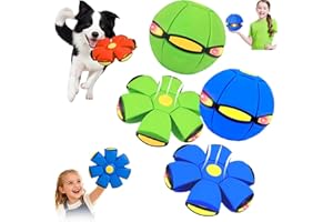 RADRUNE Magic Ball, Magic Bouncing Balls, Pop up Ball, Portable Toy Bouncy Balls, Outdoor Interactive Pop-Up Transform Toys, with 6 Light