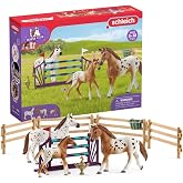 Schleich Horse Club - 11Pc Horse Club Lisa&rsquo;S Tournament Training | 42433 | Horse Figurine, Equestrian Toy for Girls 5+, Realistic Horse Toy, Screen-Free Imaginative Pretend Play, Party Gifts