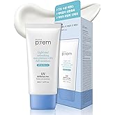 MAKEPREM UVA UVB Defense Me Daily Sun Essence VEGAN Makeup Sunscreen Gel SPF 50+ PA++++ 1.69 Fl Oz Reef-Safe Moisture Sunblock Strong UV Blue Ray Broad Protection Dry Oily Sensitive Acne-Prone Skin