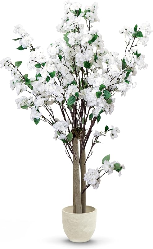 Almendro Artificial 105 cm - Arbol con Flores Blancas de Interior — foto 1 de 7