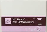 Anita's Plain Cards & Envelopes 5 x 7 Cream Pack of 20 240gsm