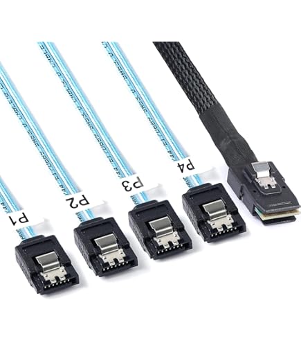 Amazon.com: ADCAUDX SFF-8643 to SATA:0.5M Mini SAS to SATA Forward