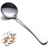 HAPPY KIT Soup Spoons Set 12 Pcs Premium Stainless