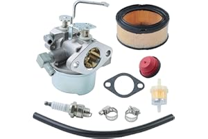 WOTIAN 640152 Carburetor for Tecumseh 640152a 640051 640140 640112 HM80 HM90 HM100 8hp-10hp Engine Snow Blower 5000w Generator with Spark Plug