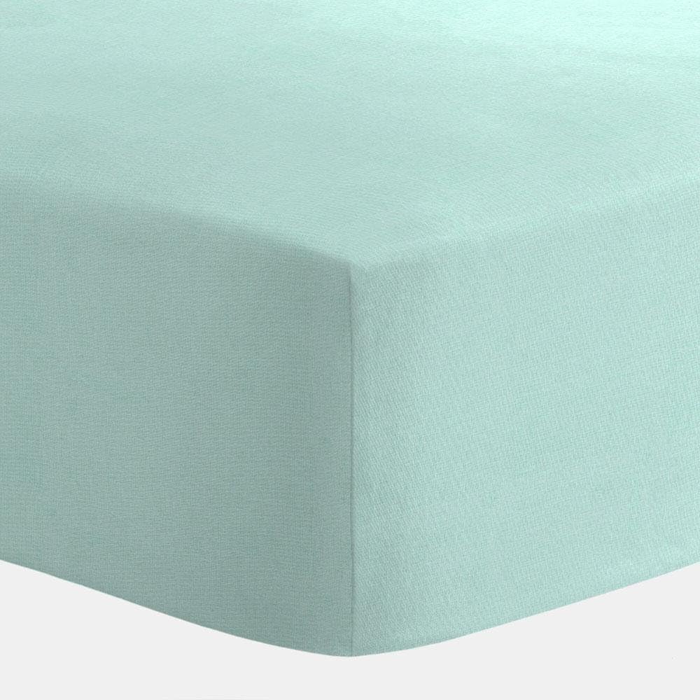 Glamptex(tm) Bed Sheets Fitted Sheet Luxury Bedding Sheet Single Double King Super King (Double, Mint)