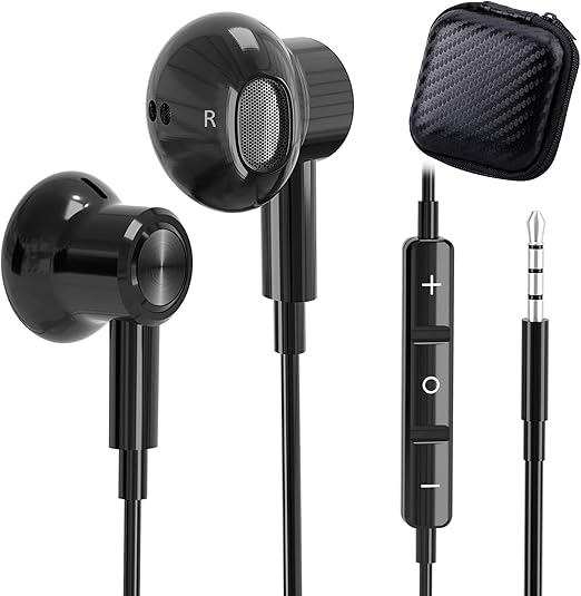 Wired Earbuds 3.5mm Headphones with Microphone Amazon.co.uk Electronics