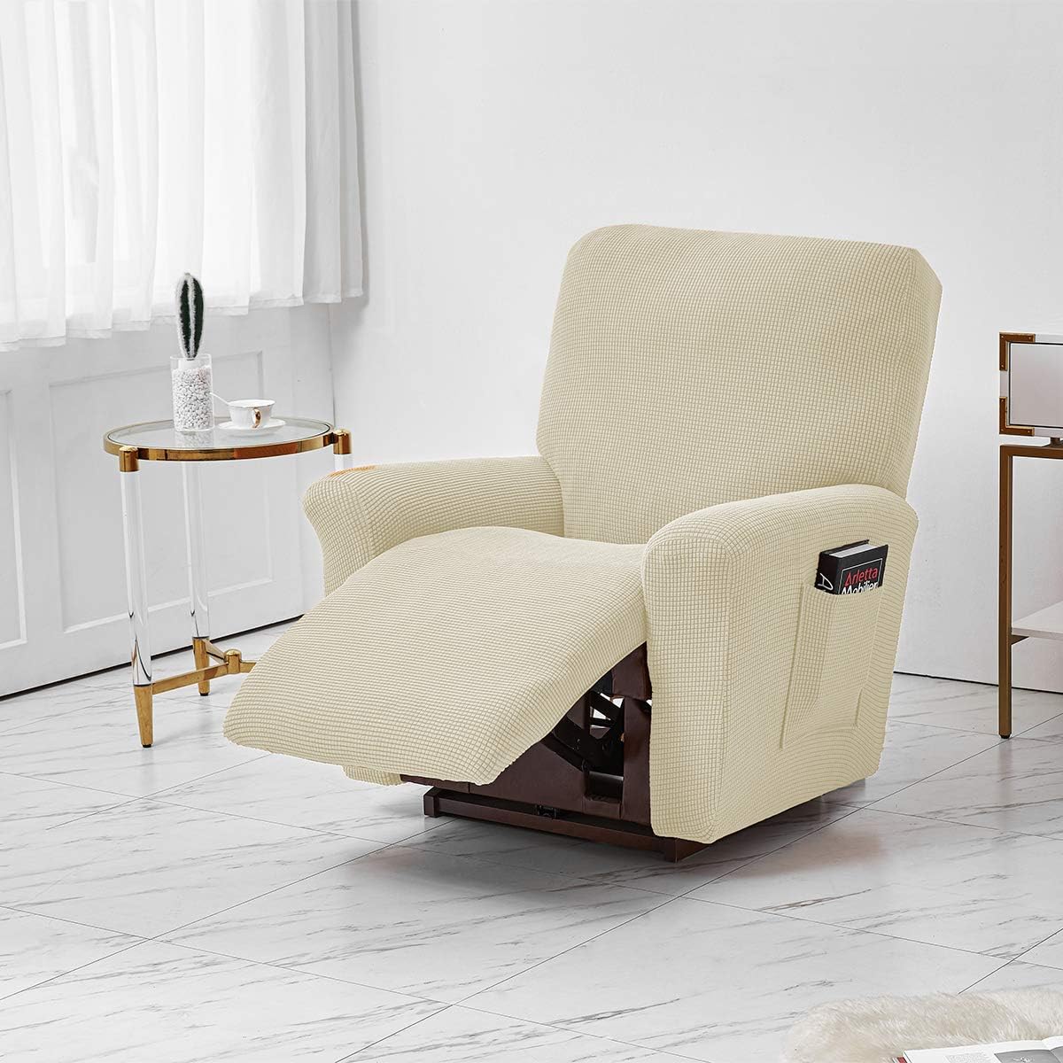 Stretch Recliner Covers, Jacquard Recliner Chair Slipcovers - Image 3