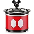 Disney Mickey Mouse Mini Slow Cooker by Select Brands - Mickey Mouse Mini Dipper for Disney Kitchen Appliances - Perfect for Appetizers, Dips & Chocolates - 20 Oz