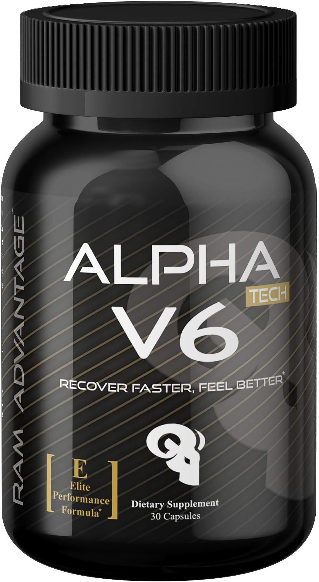 Alpha V6 by RAM ADVANTAGE | Calming Sleep, Stress Relief and Cell Regeneration | Optimized with 5-HTP | 30 (ct)