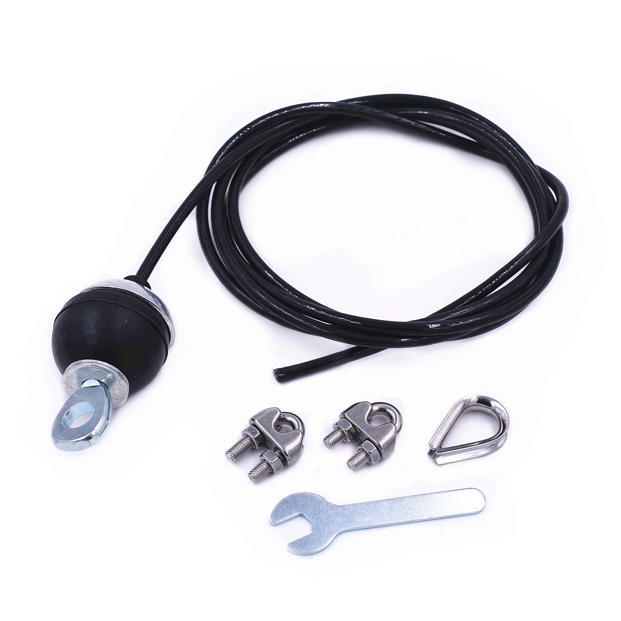 J Bryant Fitness Gym Cable Fitness Pulley Length 2.5m Thick 5mm Adjustable Heavy Duty Steel Pulley Cable for Home Gym Cable Machine Workout Accessories