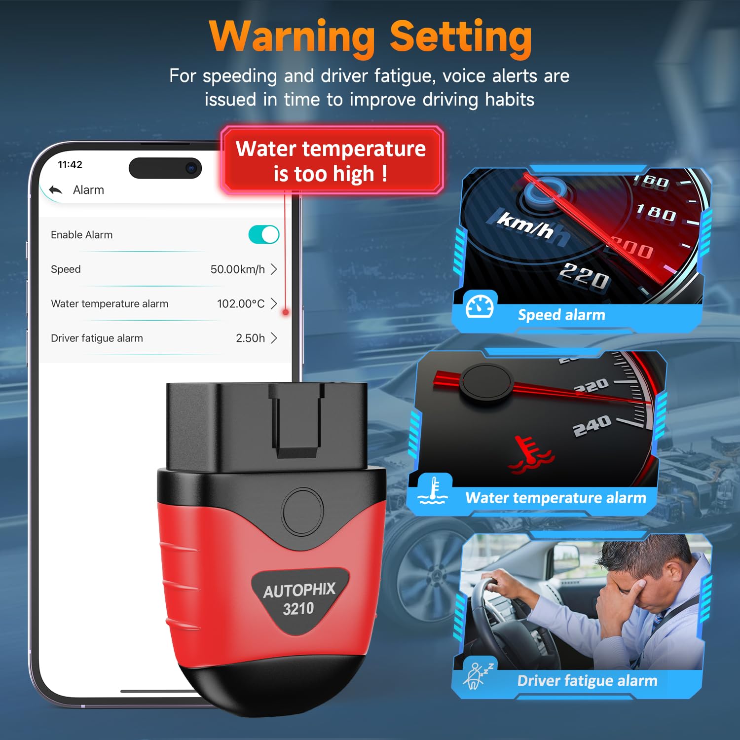 AUTOPHIX 3210 Bluetooth OBD2 Scanner Enhanced Wireless Car Code Readers