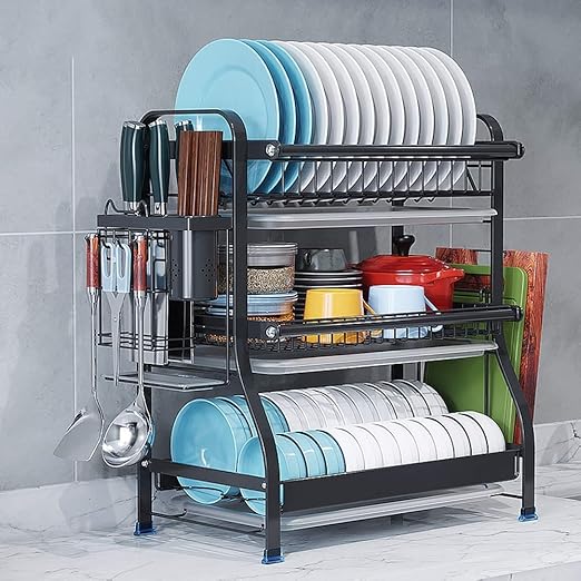 Estante para platos de cocina Soporte para estante de drenaje Estante