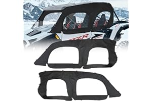 QYMOTO Polaris RZR XP 4 1000 Crew Doors 2014-2024,Soft Upper Side Door Enclosure for Polaris RZR XP1000 4 Seater Heavy Duty Zipper Open Window, Block Cold, Rain,Dust and Debris Outdoor