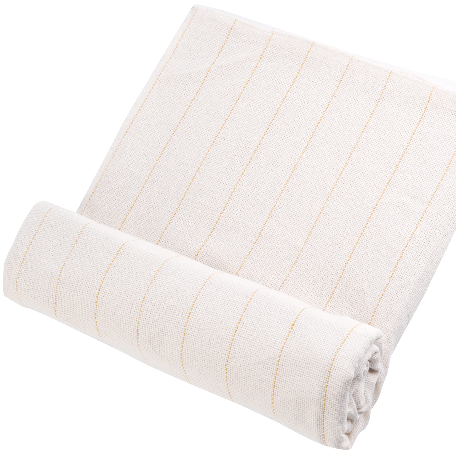 Bojuzhi Primary Tufting Cloth with Marked Lines, Monks Cloth for Punch Needle, Tufting Fabric Suitable for Rug Making DIY Projects (39×59 Inches)