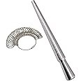 Yasumai Metal Steel Ring Sizer Set Mandrel Gauge Finger Size Measure Rings Sizing Measurement Tool Jewelry Making Tools Jewel