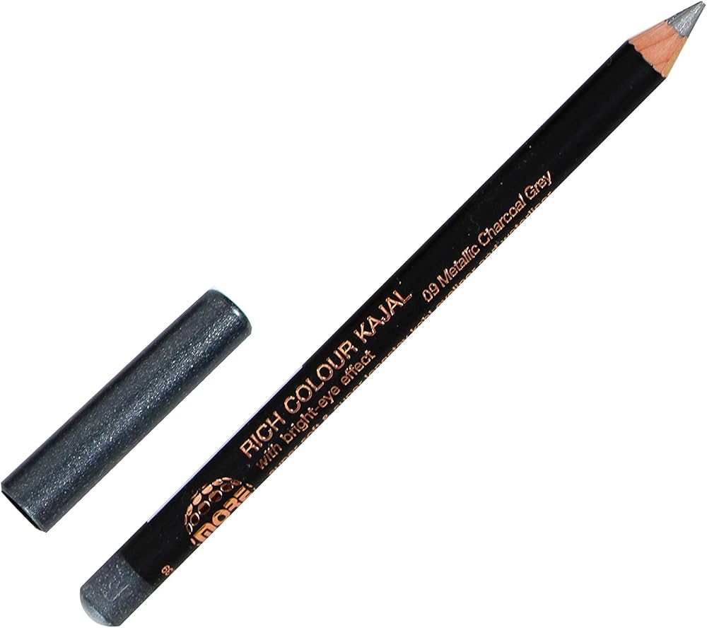MORE Cosmetics 09 Metallic Charcoal Grey Kajal Eyeliner Waterliner Pencil