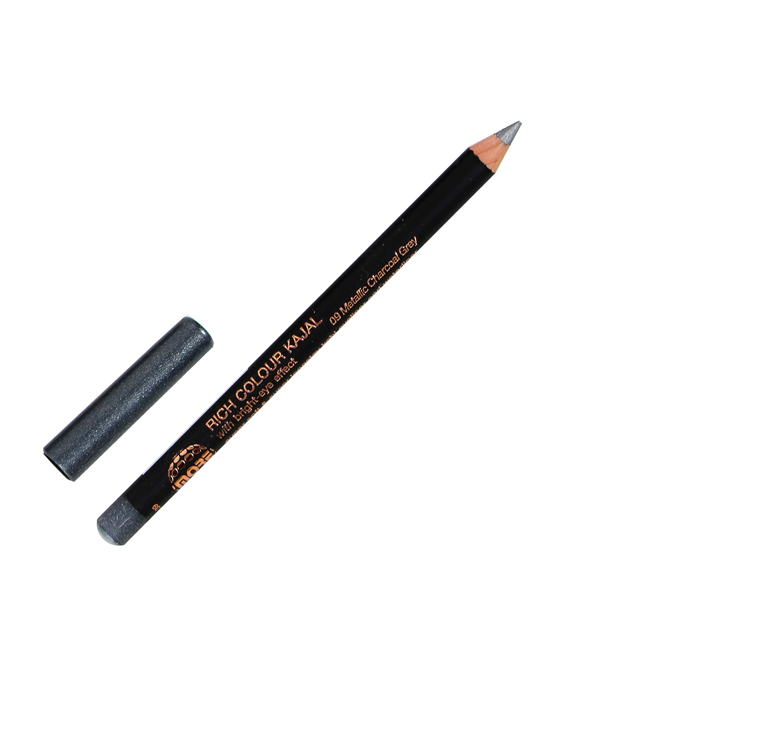 09 Metallic Charcoal Grey More Rich Colour Kajal bright eye effect eyeliner and waterliner inner eyelid Kohl eye liner pencil