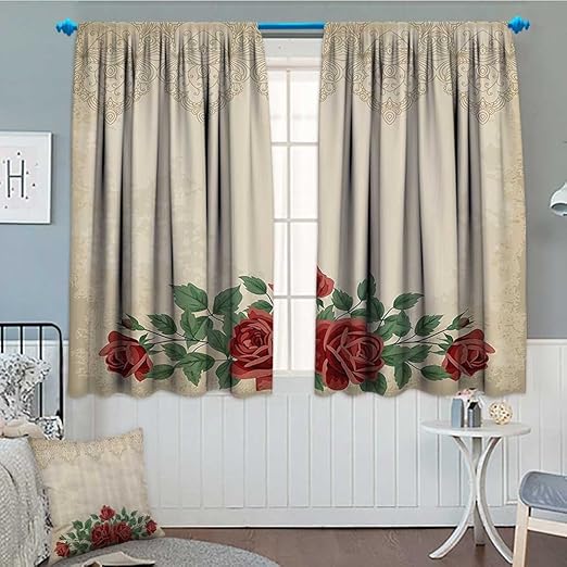 Amazon Com Septsonne Home Shabby Chic Window Curtain Fabric