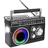 M-Amazup Radios Portable AM FM, Retro Portable