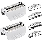 SPF-7580 Replacement Head and Cutter Assembly Compatible with Remington PF7580,PF7400,PF7500,and PF7600 Foil Shavers,2 PACK(White)
