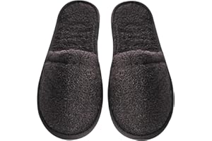 Arus Men's Cotton Slippers Turkish Terry Cloth for Spa and Bath