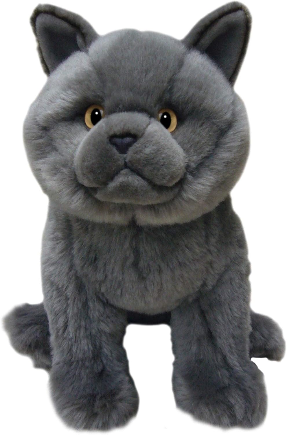 Faithful Friends Collectables Plush/Soft Toy Cat - BRITISH BLUE CAT - Floppy Soft Cuddly Toy 12 Inch…, 12 inches