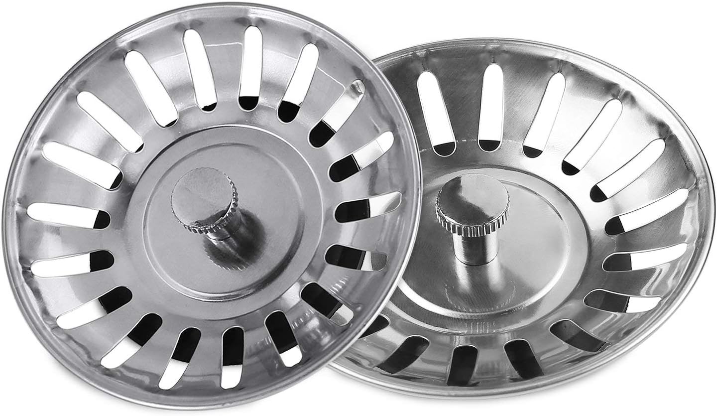Filtre D'Évier Acier Inoxydable - 2 Pièces Tamis De Vidange Pour Cuisine Et Salle De Bain
