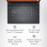 Dell G15 5530 15.6 FHD 165Hz i7-13650HX RTX 4060 8GB 16GB DDR5 1TB view 8