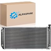 AlpaSpare 1693 Radiator for 88-04 Chevy C/K Series Blazer Silverado Tahoe | for Cadillac Escalade GMC Yukon | OEM# 1522,52477782 | Direct OEM Fit Replacement Cooling Radiator, with TOC &amp; EOC