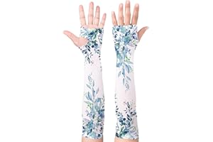 Buwuta Gardening Sleeves for Women Leaf Sleeves to Cover Arms Sleeves Anti-Scratch Farm Sun Protection Cooling Sleeve