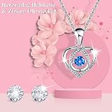 CSYY Eternal Preserved Rose with Necklace & Earrings Gift Set for Her view 2