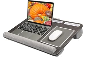 HUANUO Lap Desk - Fits up to 17 inches Laptop Multimedia, Built in Wrist Pad for Notebook, MacBook, Tablet, Lap Laptop Desk w