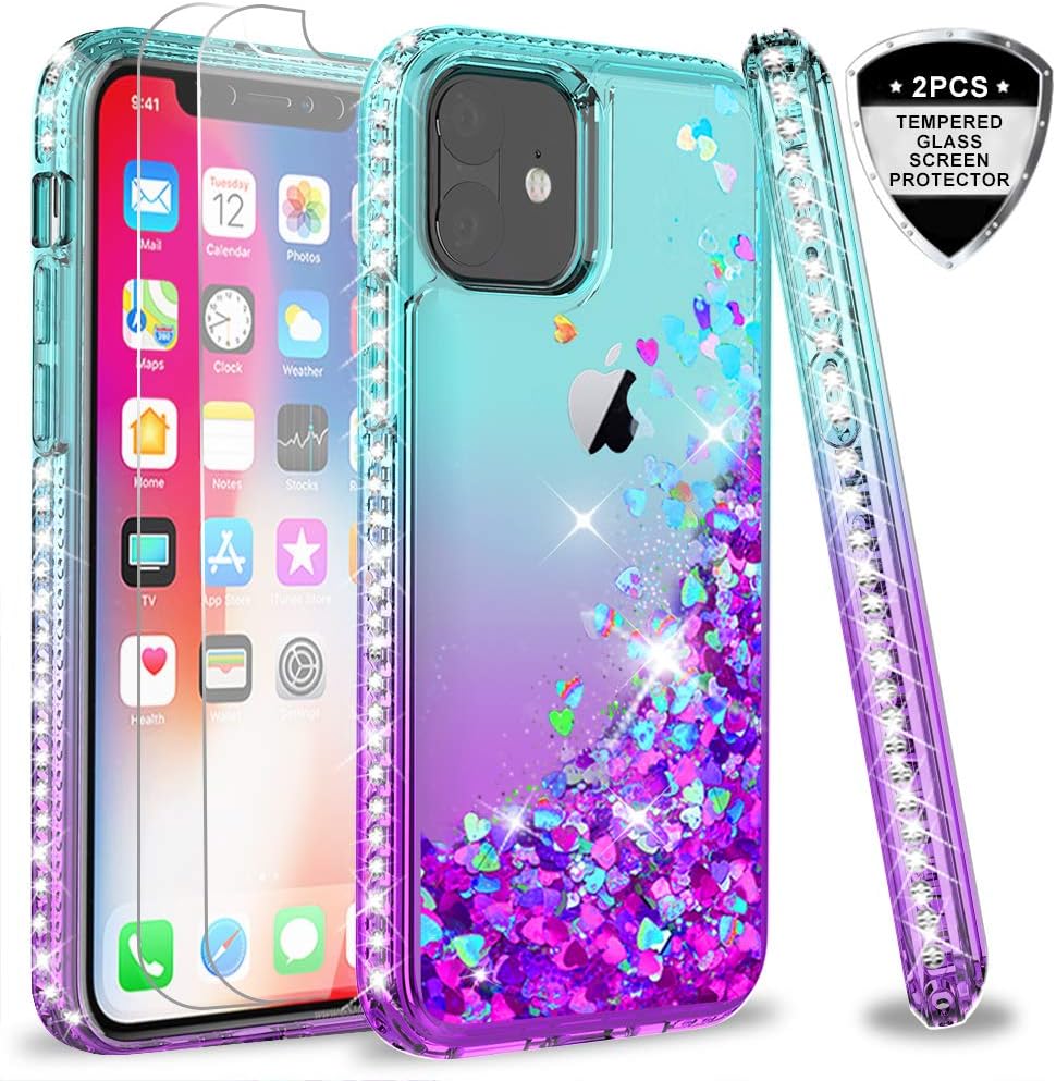 iPhone 11 Case (2019) with Tempered Glass Screen Protector
